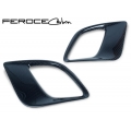 FIAT 500 ABARTH / 500T Front Side Air Duct Diffuser Set by Feroce - Carbon Fiber (European Model) 